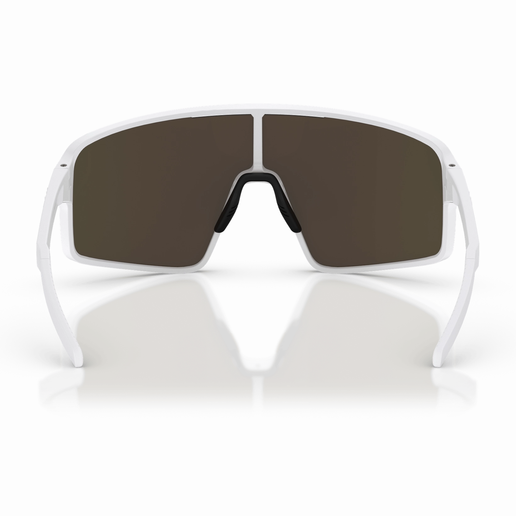 Bliz P001 sunglasses - Matt White Brown W Red Mirror