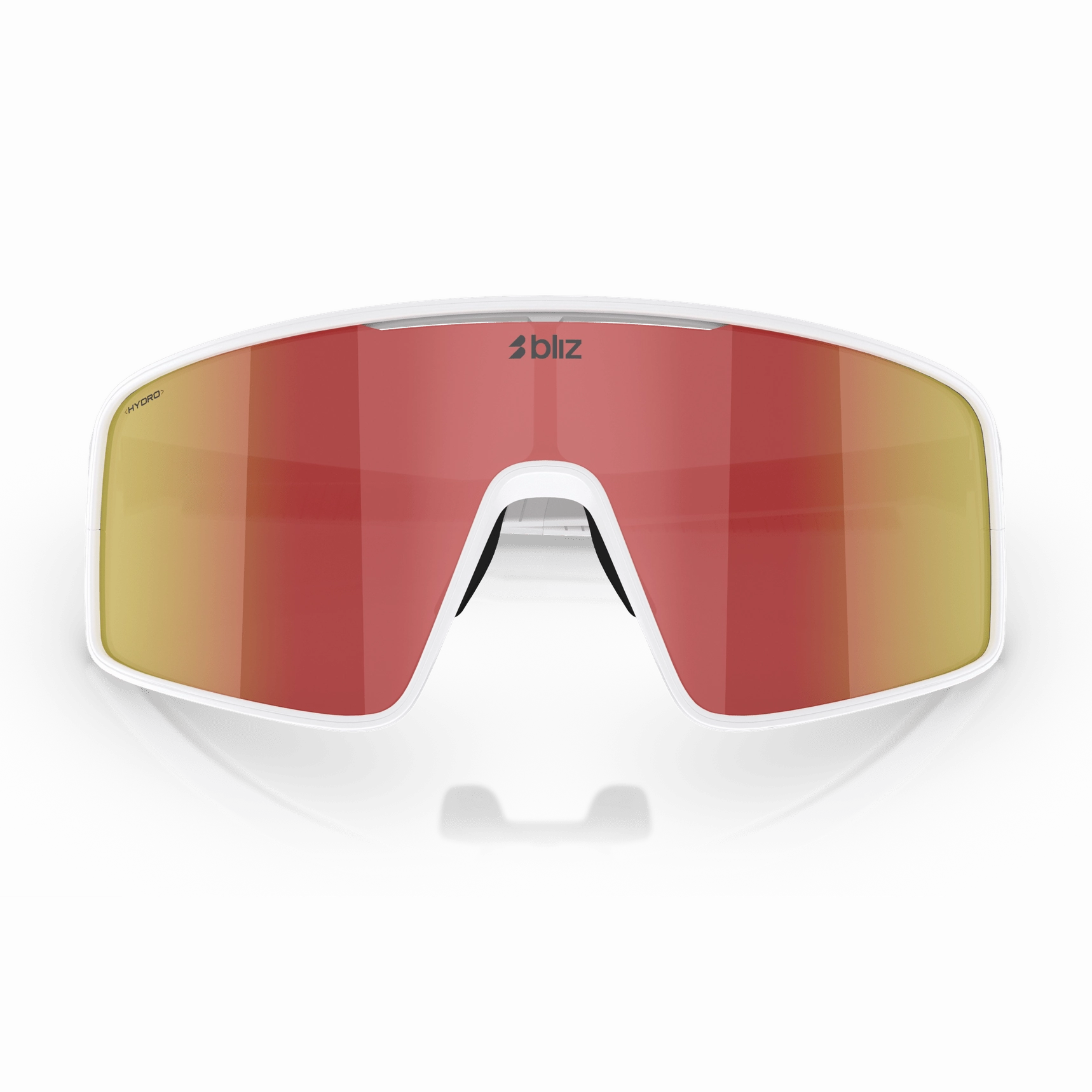 Bliz P001 sunglasses - Matt White Brown W Red Mirror