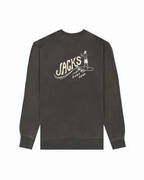 Bobber Pigment Dye Crewneck Sweatshirt - Pigment Black MustHave Gift Ideas Todays Trending Deals