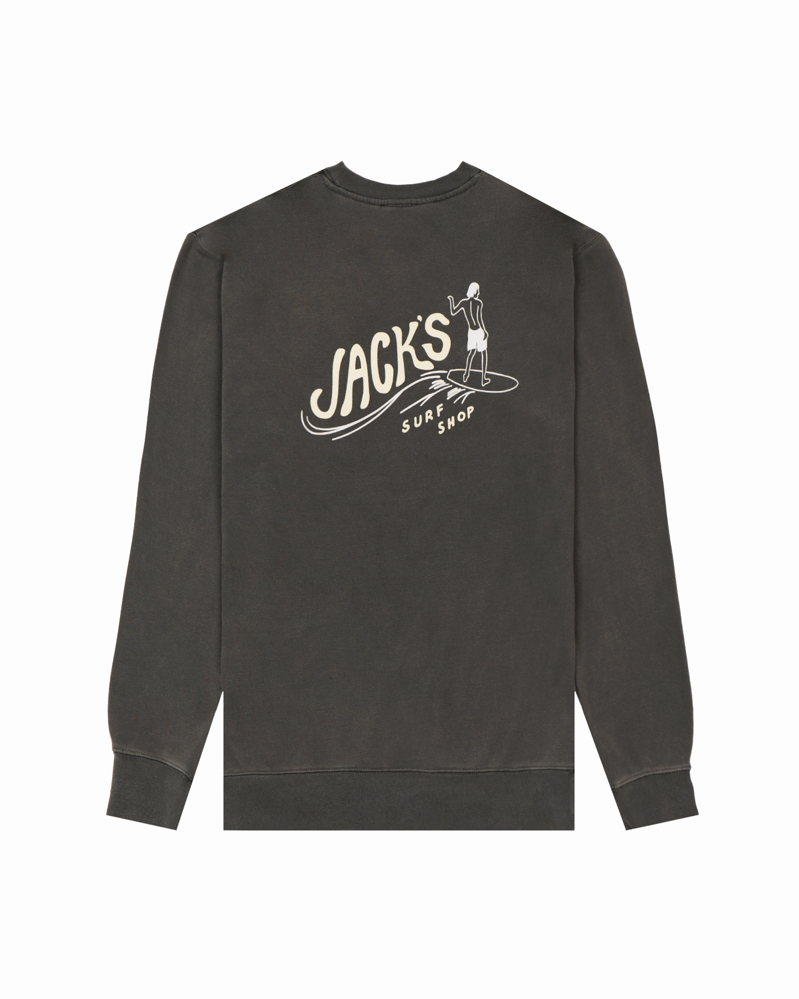 Bobber Pigment Dye Crewneck Sweatshirt - Pigment Black Instant Savings Inside Weekend Sale Special