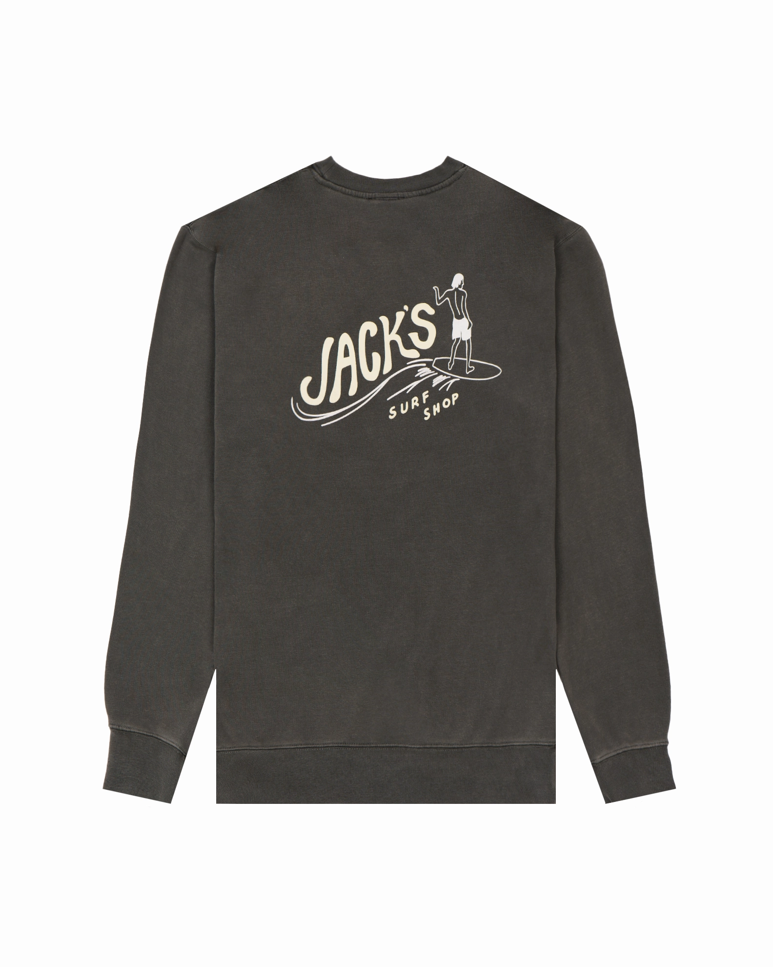 Bobber Pigment Dye Crewneck Sweatshirt - Pigment Black MustHave Gift Ideas Todays Trending Deals