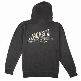 Bobber Pigment Dye Pullover Hoodie '25 - Black Save Big Today Todays Special Savings