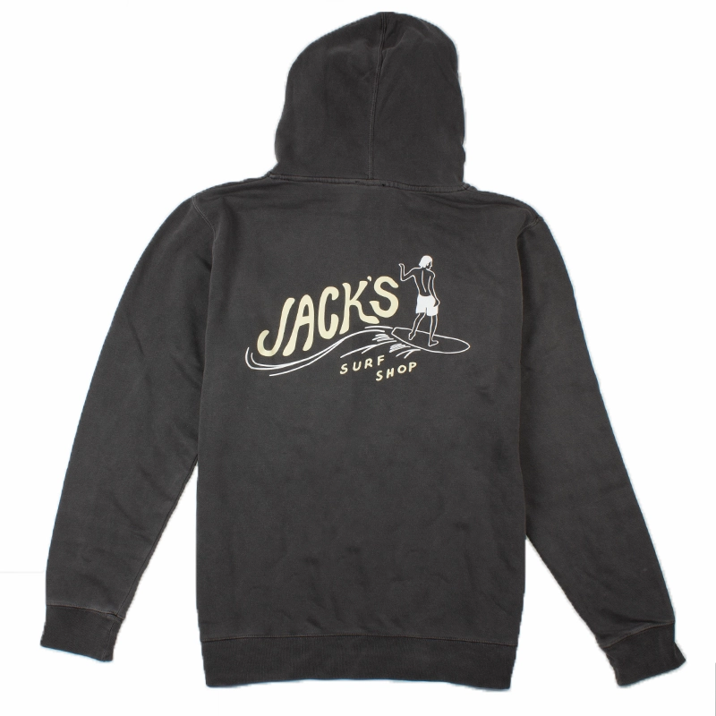 Grab the Deal Now Hot Item Clearance Bobber Pigment Dye Pullover Hoodie '25 - Black