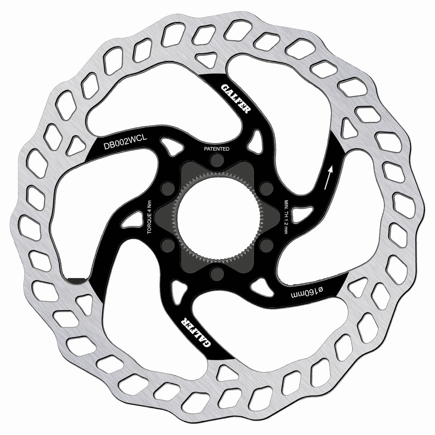 Braking Galfer Mtb Wave Center lock - 160 mm
