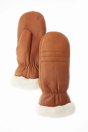 Brume Ladies Colwood Leather Mittens Daily Hot Deal