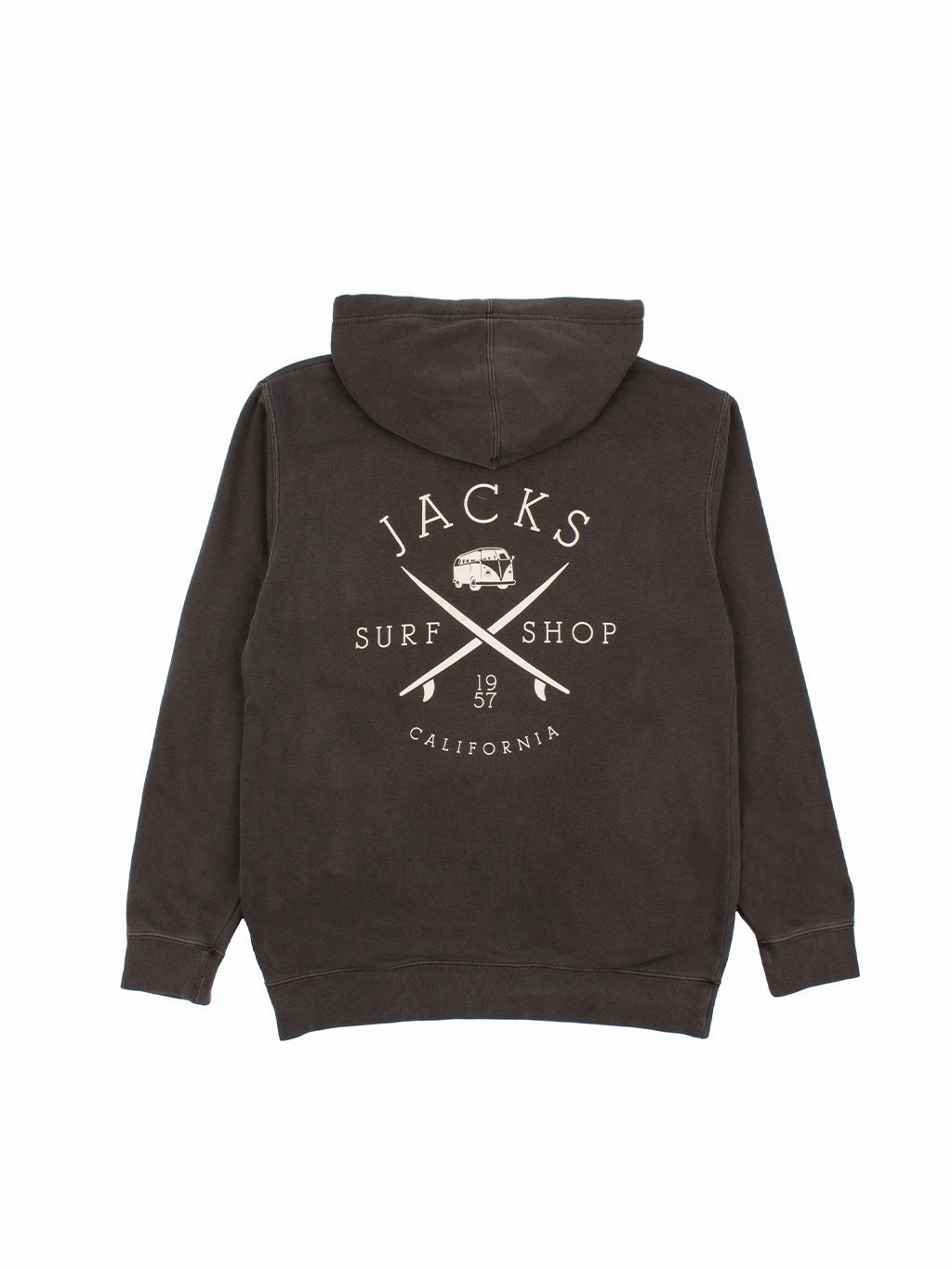 Best Price Online Last Chance Steal Bus Stop Pigment Dyed Pullover Hoodie 25' - Black