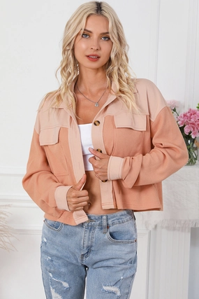 Button Down Dropped Shoulder Jacket EndofWeek Deals