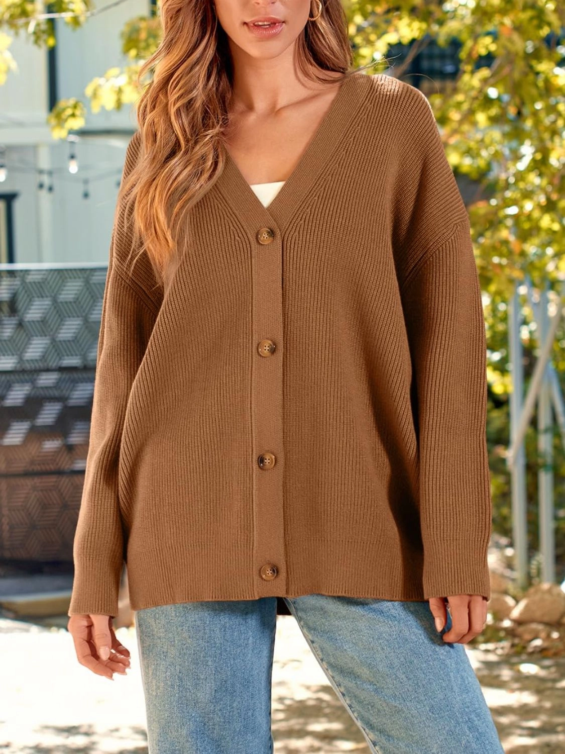 Button Down Long Sleeve Cardigan Steal the Deal Now