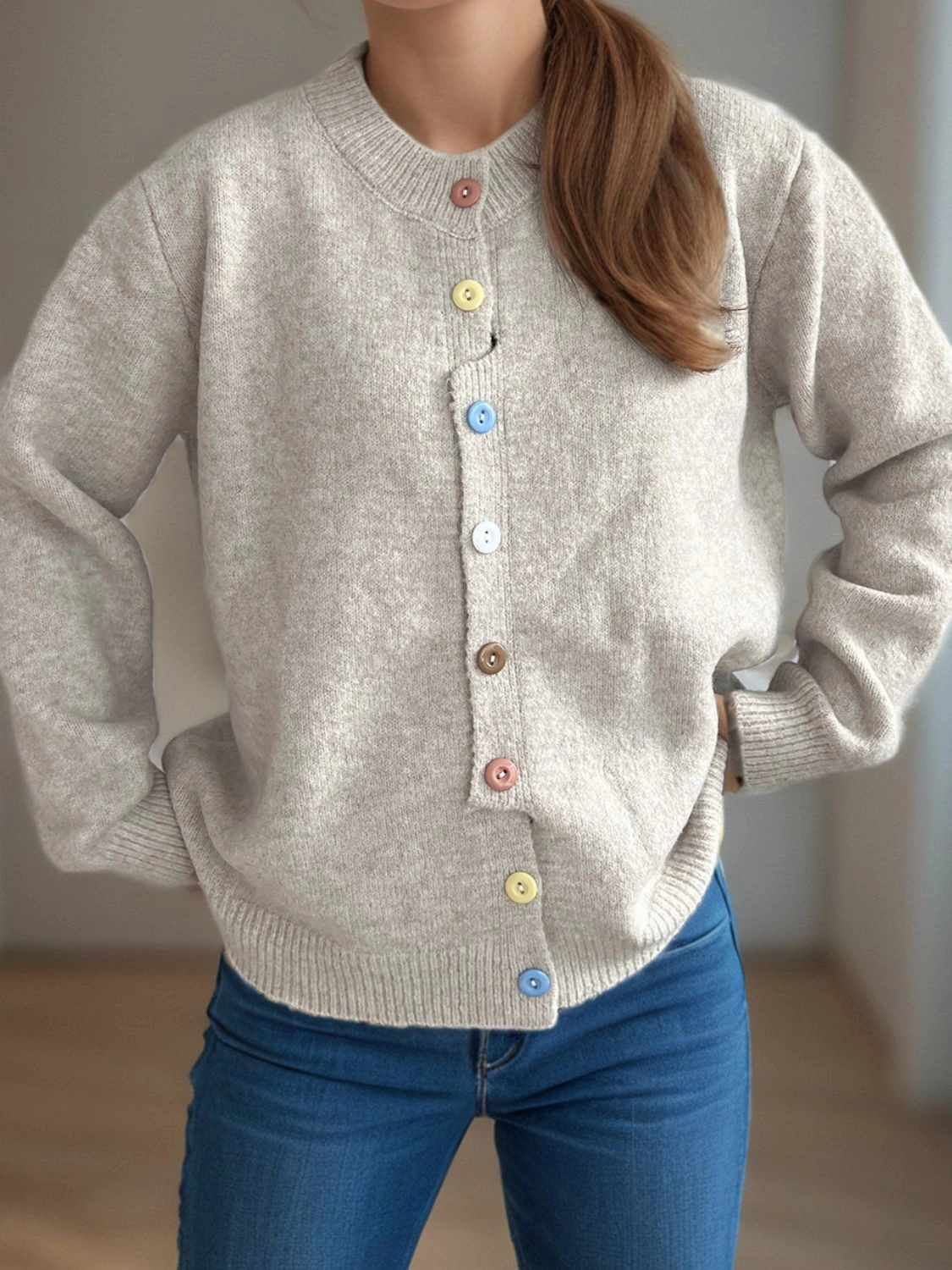 Button Down Long Sleeve Cardigan EndofWeek Deals Special Deals Online