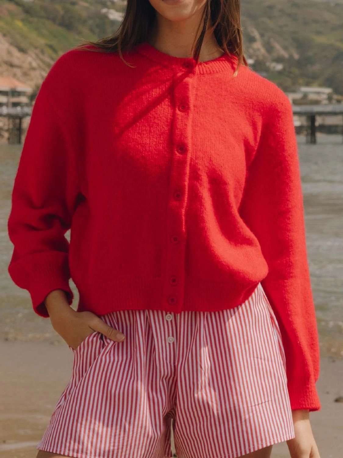 Limited Stock Alert Button Down Long Sleeve Cardigan