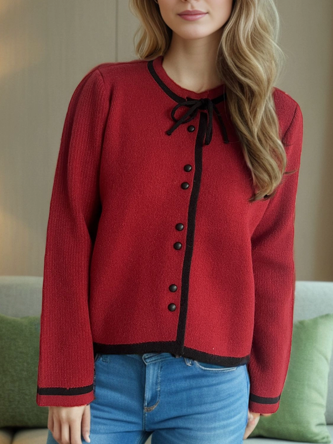 Shop the Best Deals Hot Offer Ending Soon Button Down Long Sleeve Cardigan