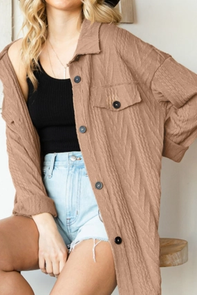 Button Up Drop Shoulder Jacket Unmissable Deal Today