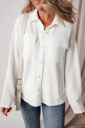 Grab Todays Deal Button Up Long Sleeve Shacket