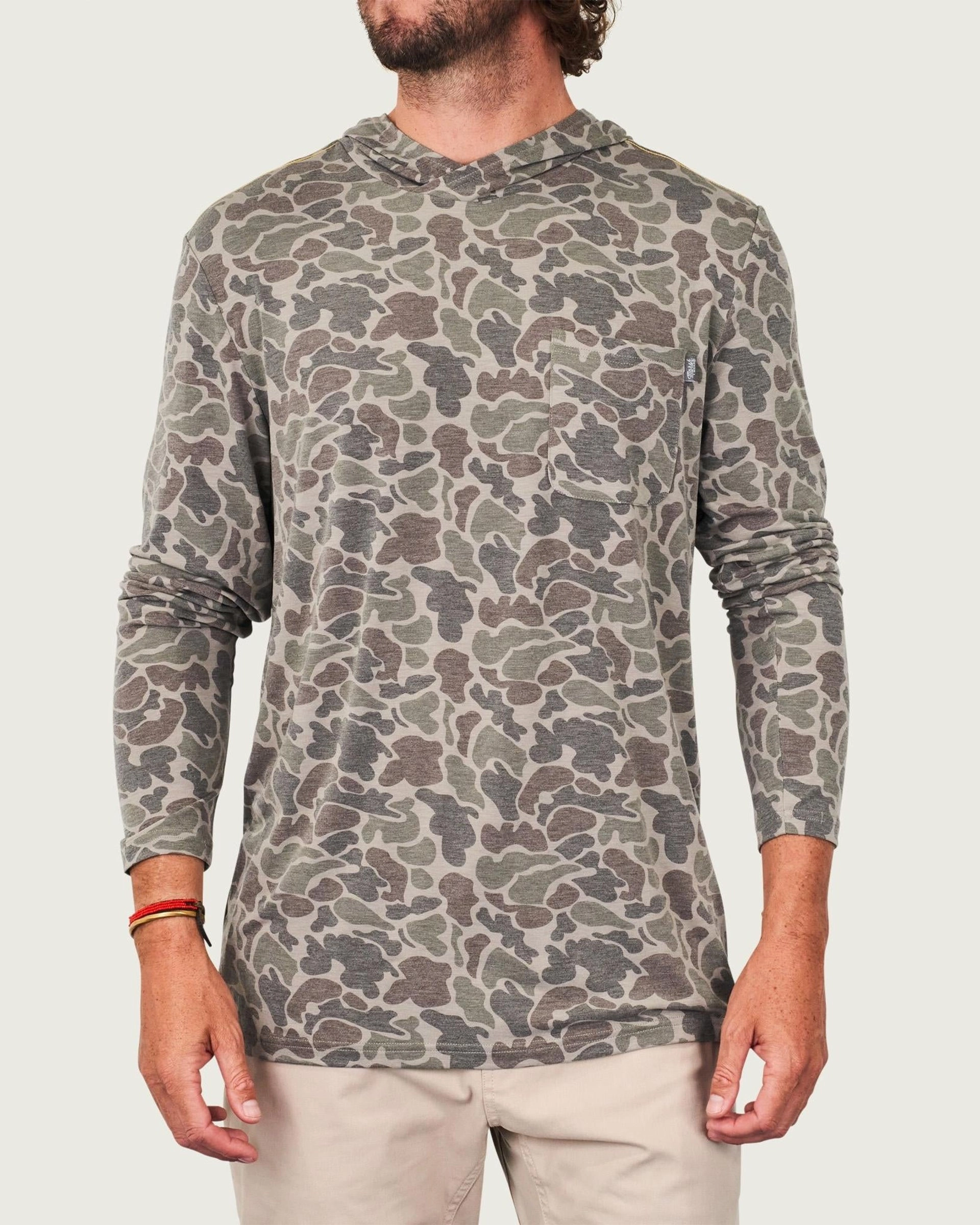 Online Exclusive Steal Buxton Tech Hoodie - Dark Green Mallard Camo