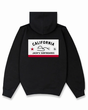 Mega Savings Now Weekend Specials Ca Stamp Pullover Hoodie - Black