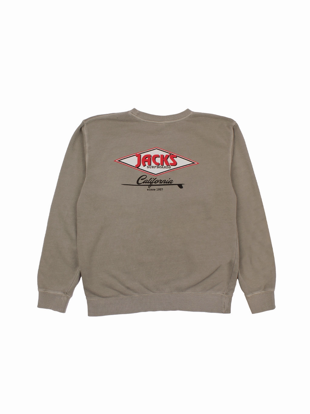Shop Grab Offer Cal Diamond Pigment Crewneck Sweatshirt - Cement