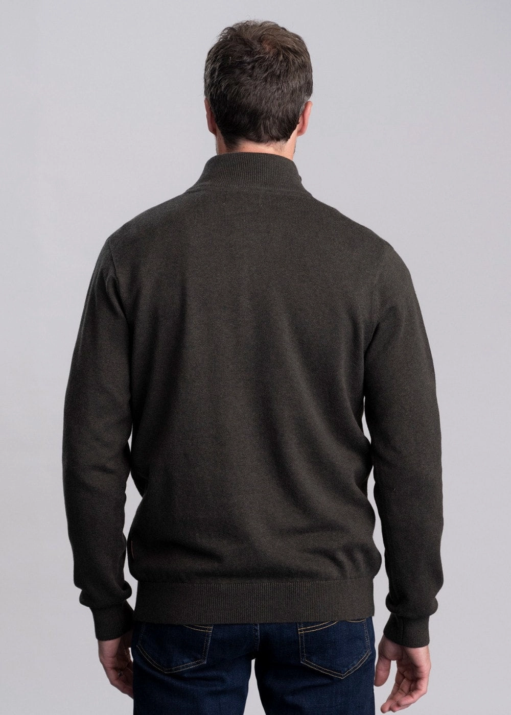 Hot Discount Deal Calton Cotton Cashmere  1/4 Zip Jumper