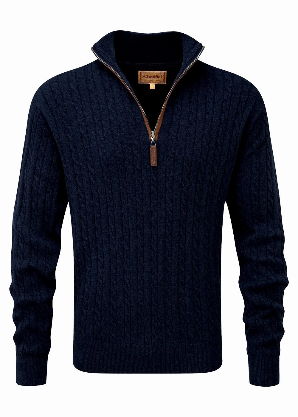 Calton Cotton Cashmere Cable 1/4 Zip Jumper GiftWorthy Sale