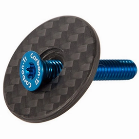 Carbon-Ti X-Cap Carbon Matte wagon whell - Blue