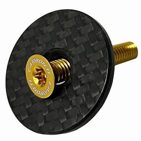 Carbon-Ti X-Cap Carbon Matte wagon whell - Gold
