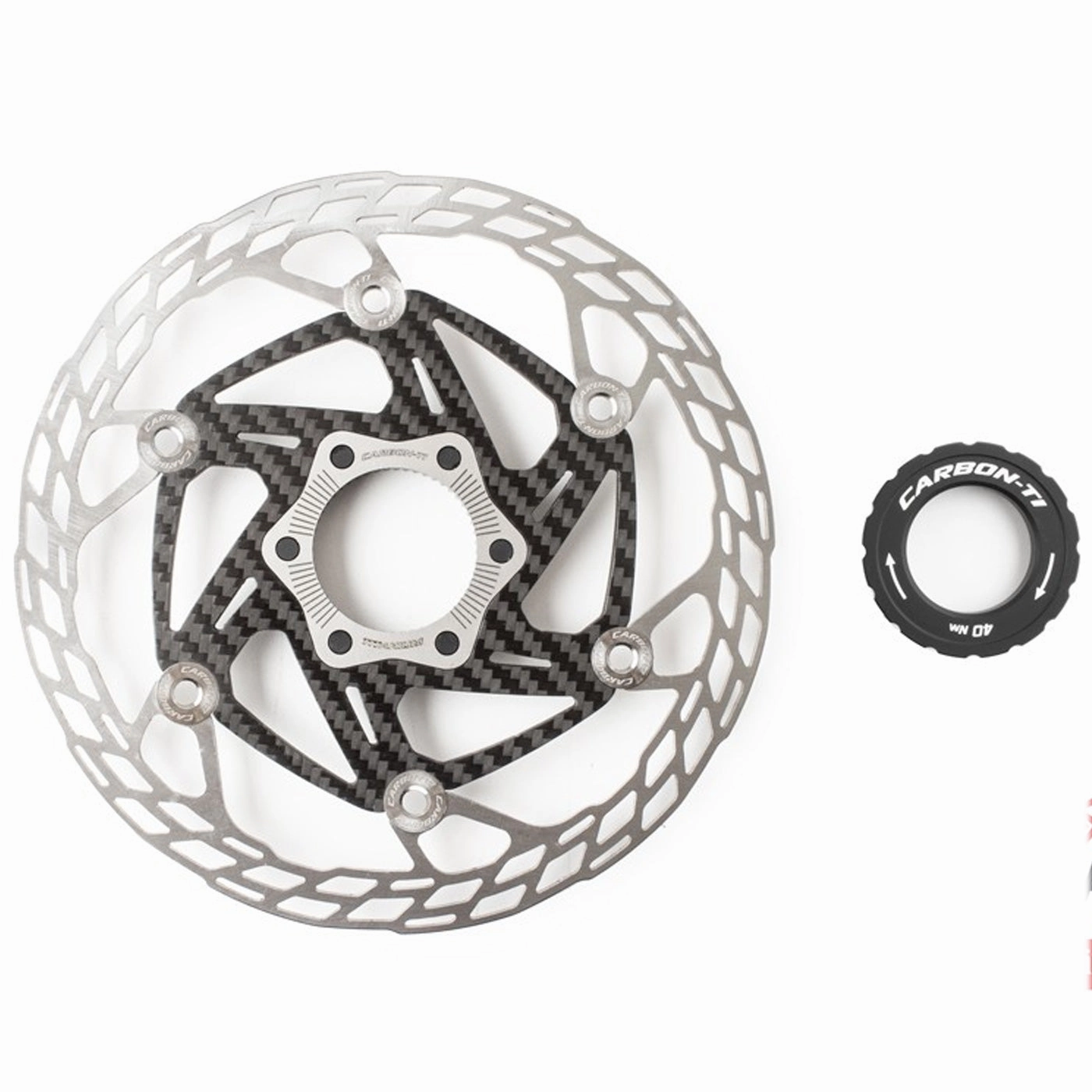 Carbon-Ti X-Rotor SteelCarbon 3 Center Lock disc - 160mm