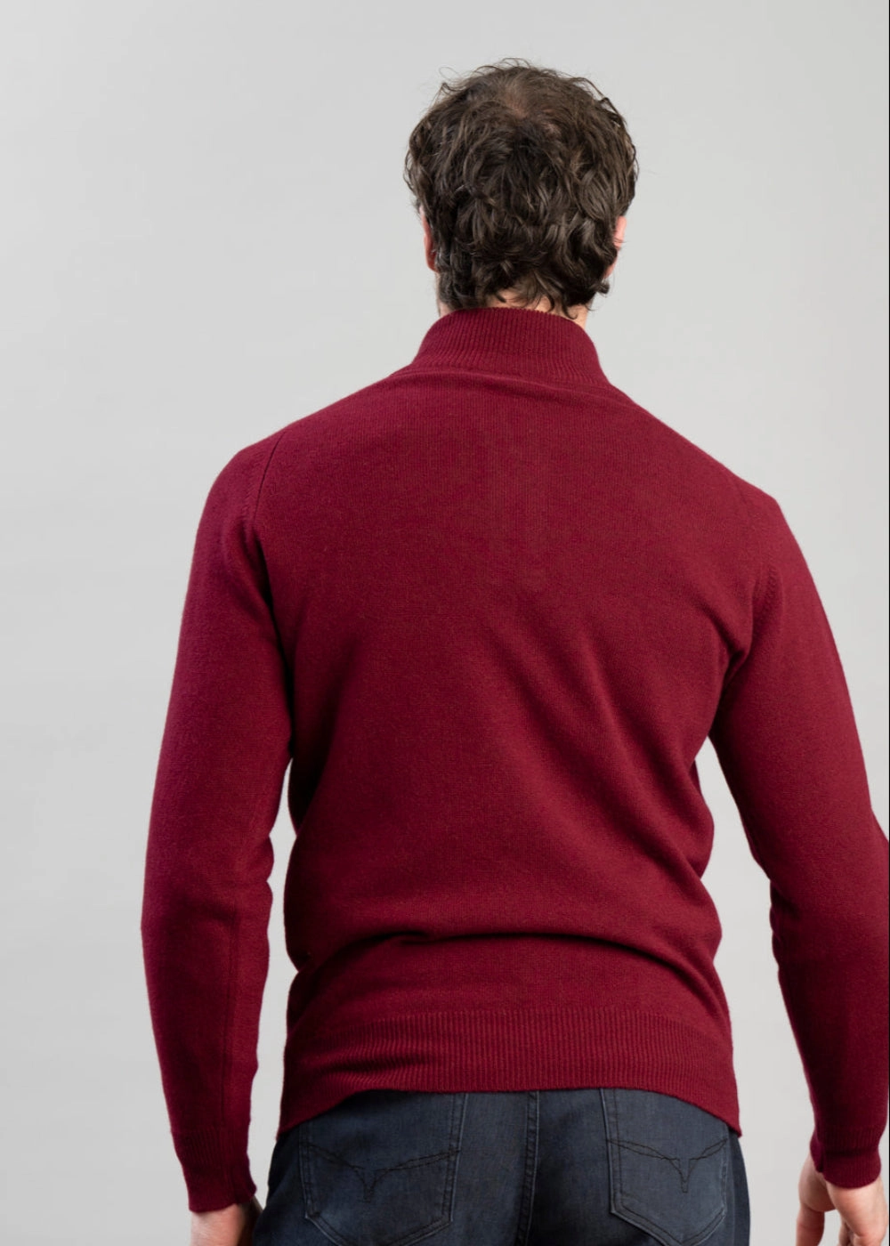 Limited Stock Deals Special Steal Event Cashmere 2 Ply Zip Neck Sweater