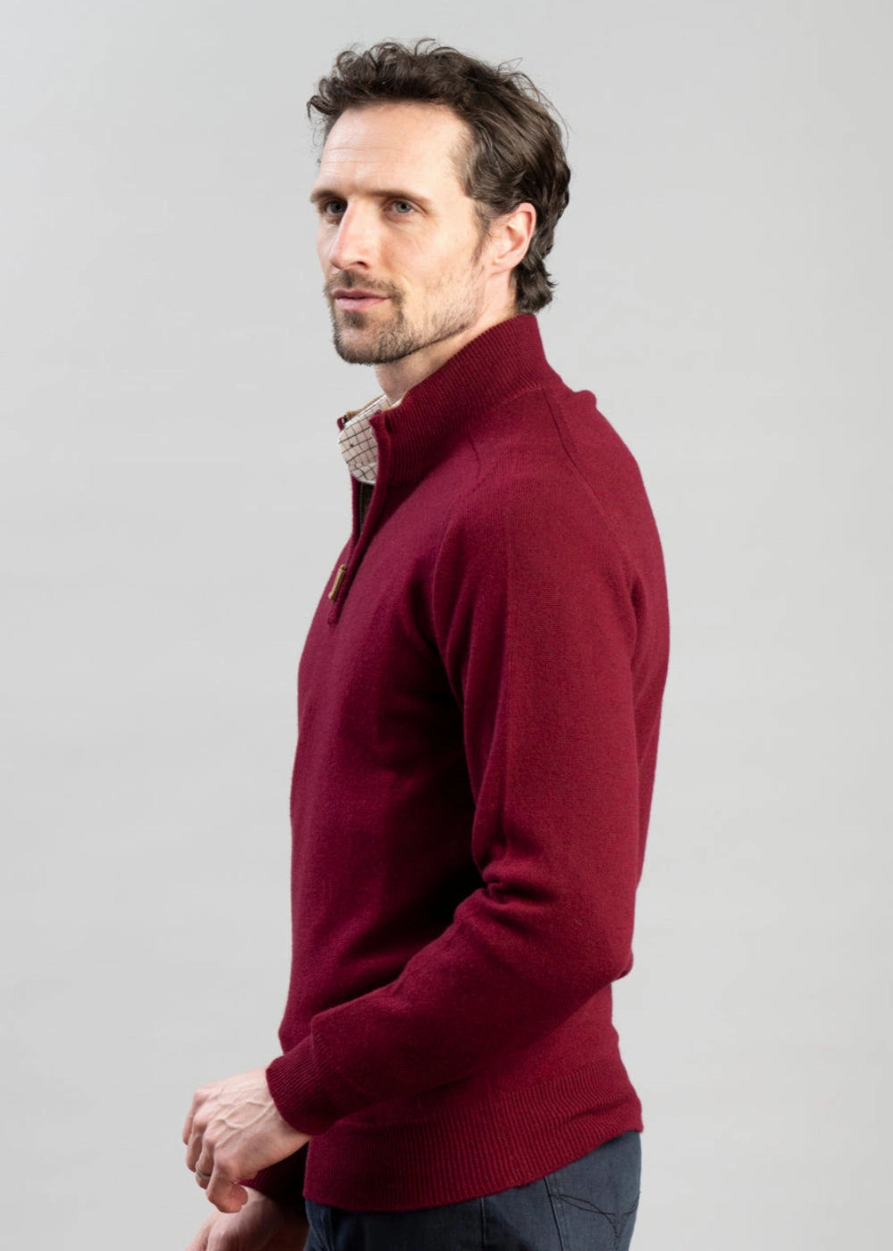 Cashmere 2 Ply Zip Neck Sweater Online Exclusive Deal