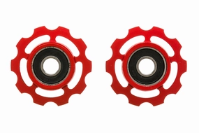 Ceramic Speed Campagnolo Pulley Wheel 9/10 Speed Alloy Red