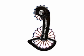 CeramicSpeed 3D Printed Hollow Titanium OSPW for Shimano R9250/R8150 w/ Oil Slick PVD Finish