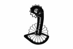 CeramicSpeed 3D Printed Titanium Oversized Pulley Wheel System Shimano Dura Ace 9250 and Ultegra 8150 Series Black