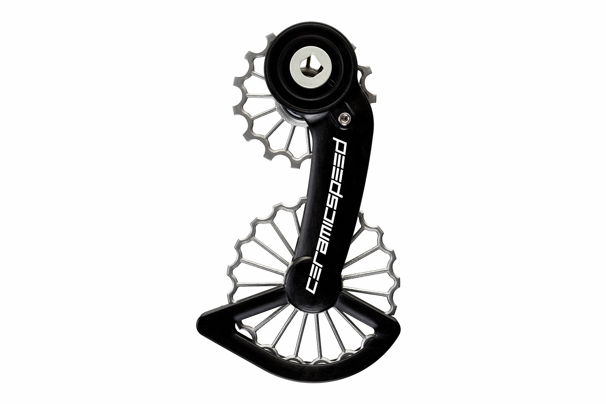 CeramicSpeed 3D Printed Titanium Oversized Pulley Wheel System SRAM Red/Force AXS Black