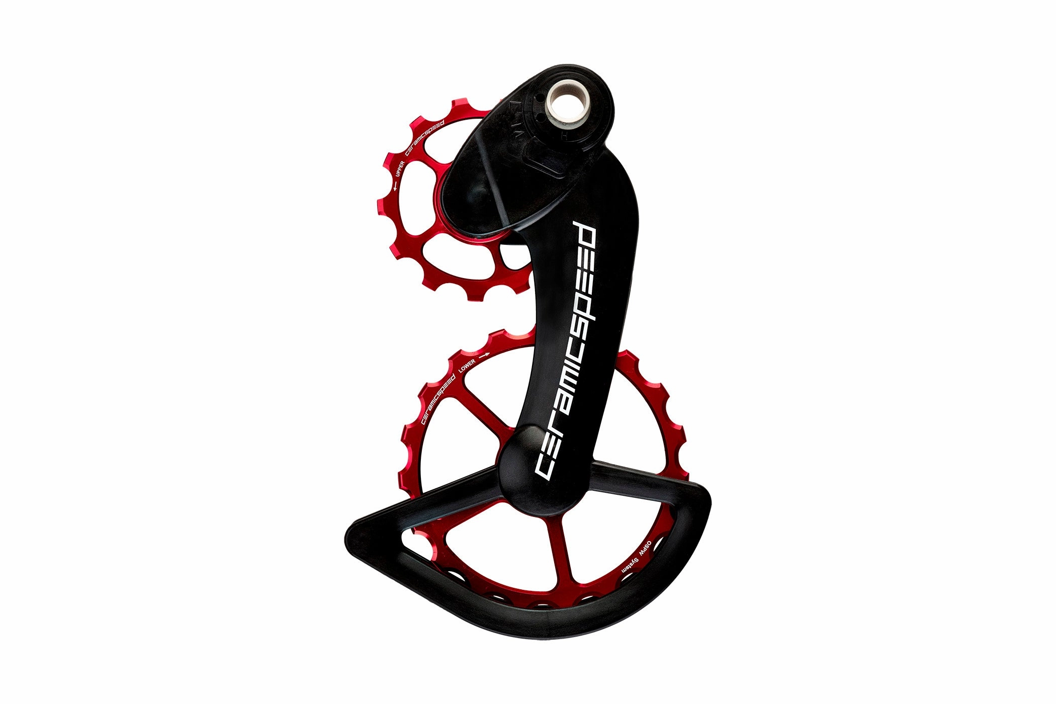 CeramicSpeed Coated Oversized Pulley Wheel System Campagnolo EPS & Mechanical 11 Speed Red