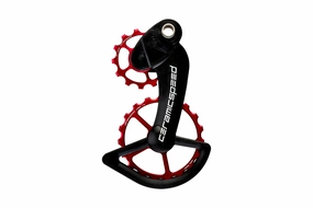 CeramicSpeed Coated Oversized Pulley Wheel System Campagnolo EPS & Mechanical 11 Speed Red