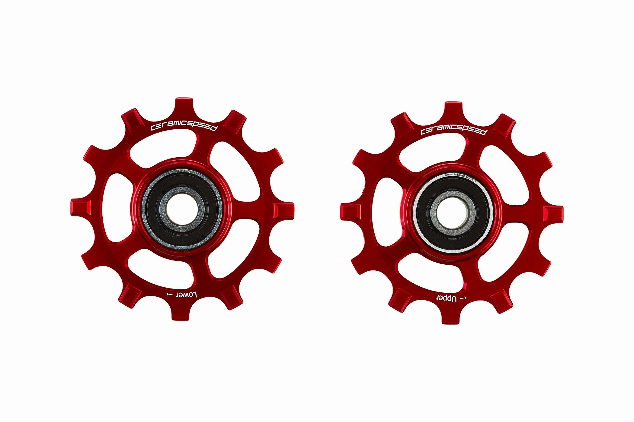 CeramicSpeed Coated Pulley Wheels Campagnolo 12 Speed NW Red