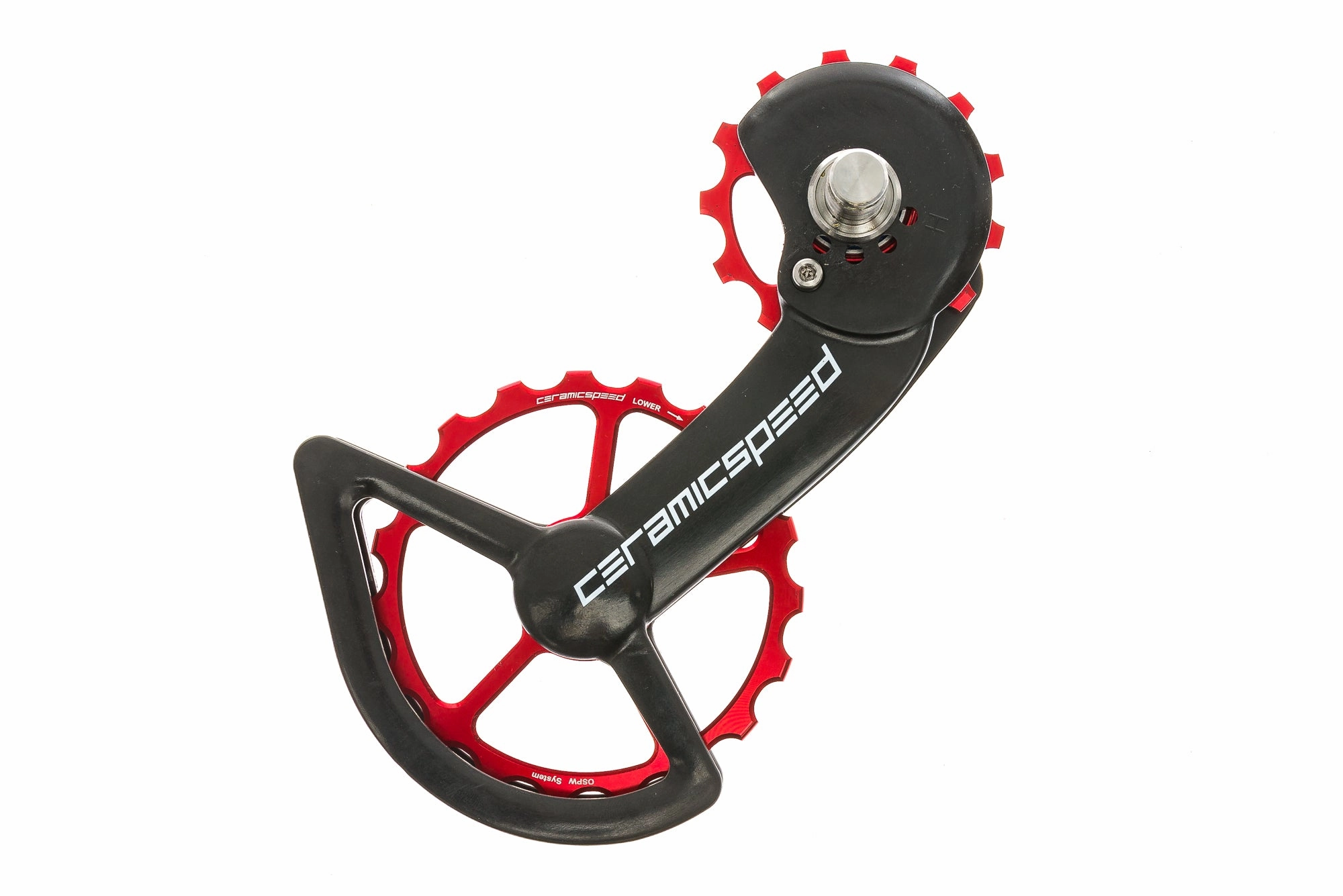 CeramicSpeed OSPW System for Shimano 9100/8000 11 Speed Long Cage Red