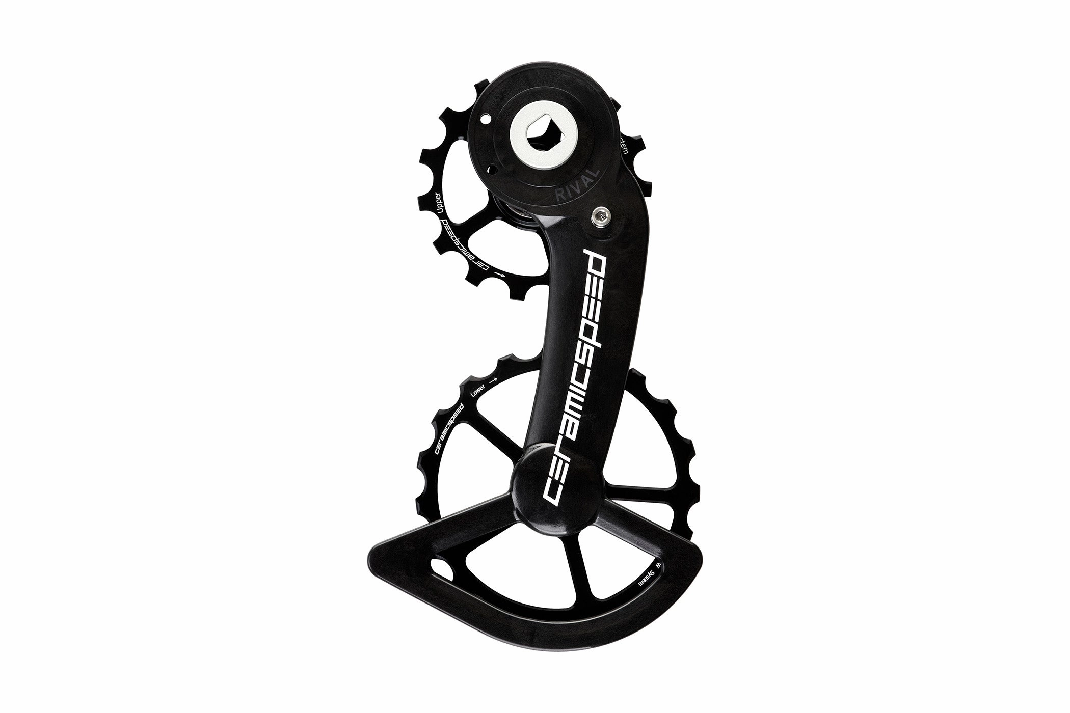 CeramicSpeed Oversized Pulley Wheel System SRAM Rival AXS Black