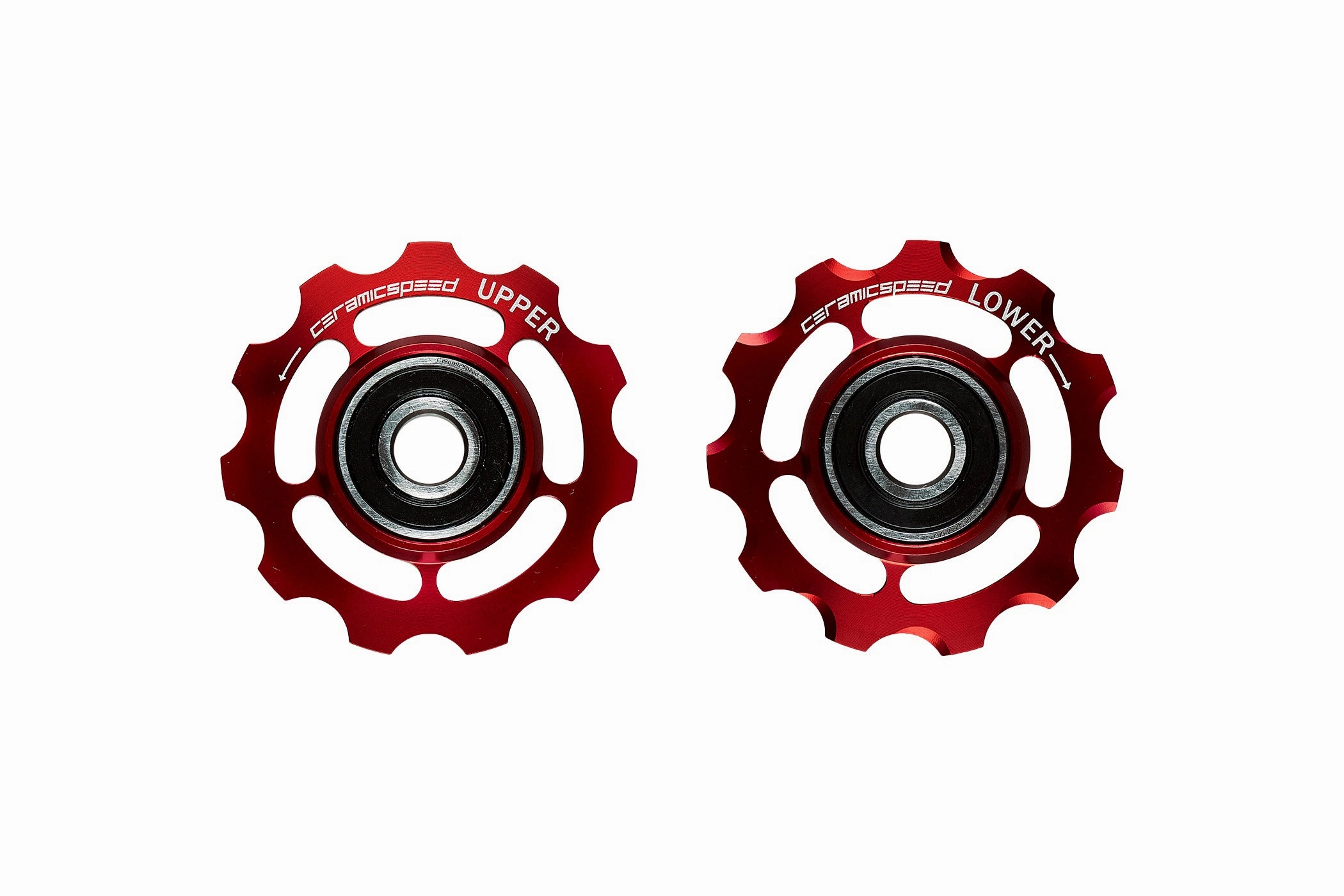 CeramicSpeed Pulley Wheels Shimano 11 Speed Red
