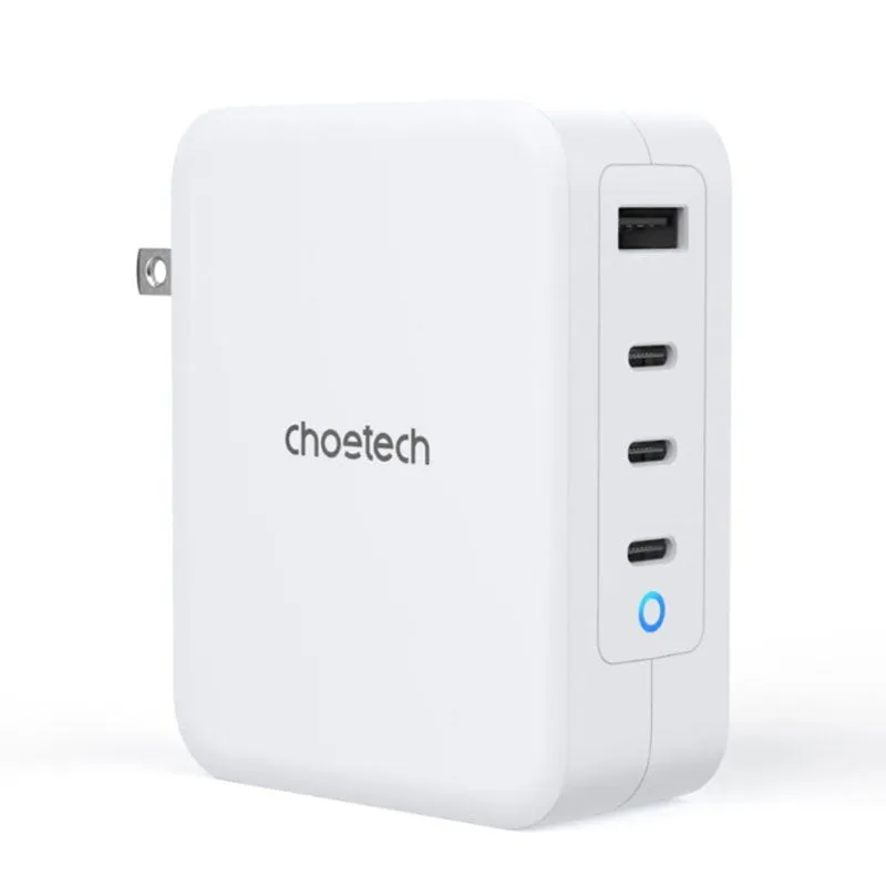 Hot Price Drop Choetech Pd6001 130W 4 Port Wall Charger Us White