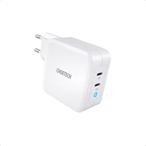 Choetech Pd6008 Pd 100W Gan Dual Usb Type C Charger - Eu Plug Special Offer Inside
