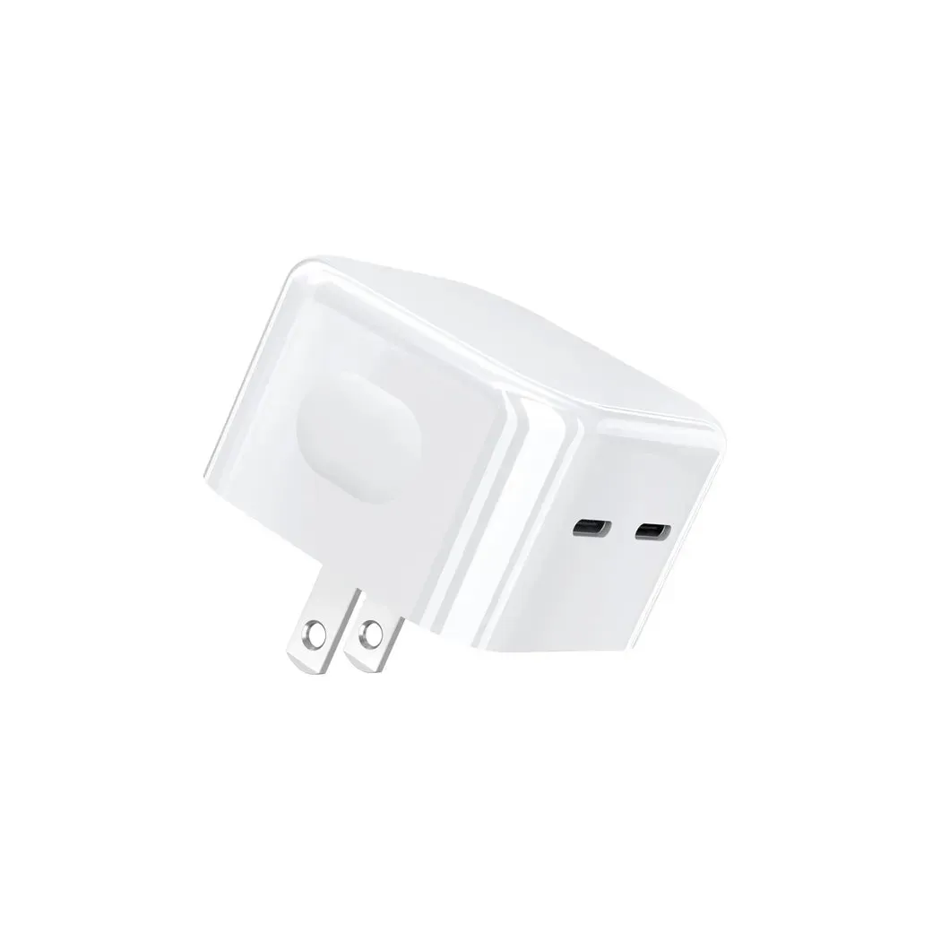 Save Big Online Choetech Q5008 Dual Type-C Pd35W Wall Charger - White