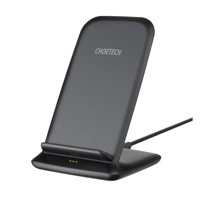 Daily Hot Deal Clearance Steal Today Choetech T555-F 15W Fast Wireless Charger Stand   1.2M Cable Black