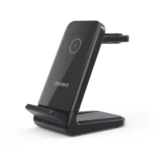 Choetech T608-F 4 In 1 Wireless Charger (Apple And Samsung Devices) Black Weekend Sale Special MustHave Gift Ideas