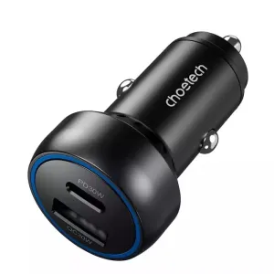 Big Savings Alert Dont Miss This Offer Choetech Tc0014 60W Dual Usb-C  Usb-A Fast Car Charger