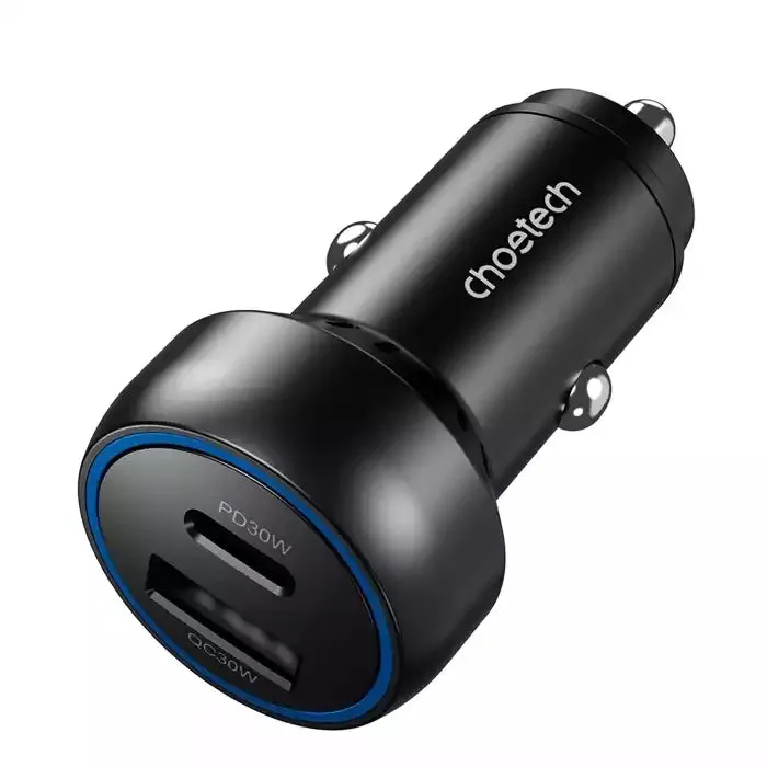Big Savings Alert Dont Miss This Offer Choetech Tc0014 60W Dual Usb-C  Usb-A Fast Car Charger