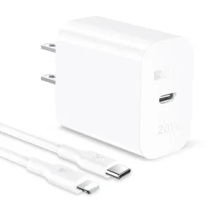 1Hora Gar154 20W Type C Charger With Lighting Cable White Us Best Seller Deal Trending Now Offer