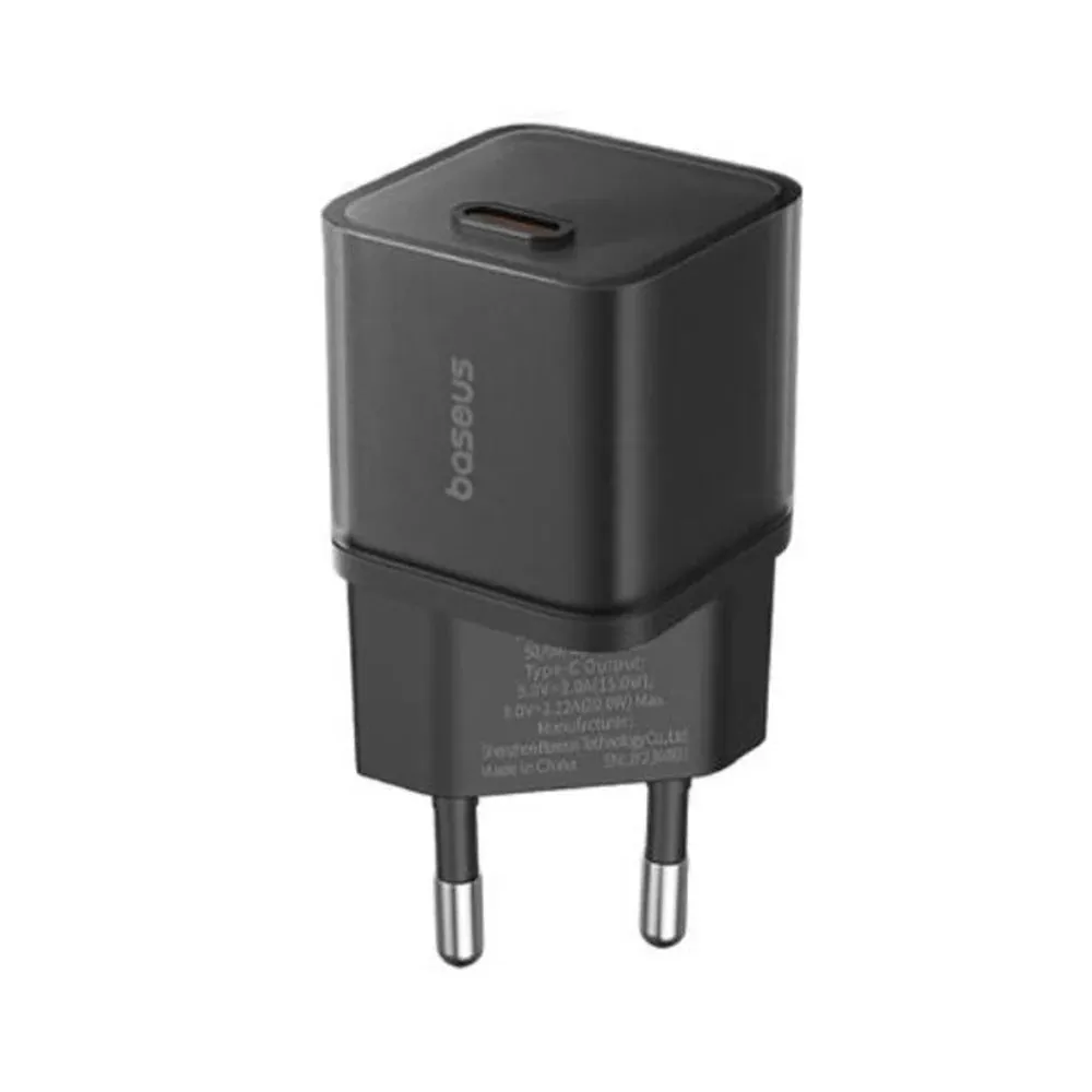 Baseus Gan5S Fast Charger 1C 20W Eu Cluster Black Dont Miss These Savings