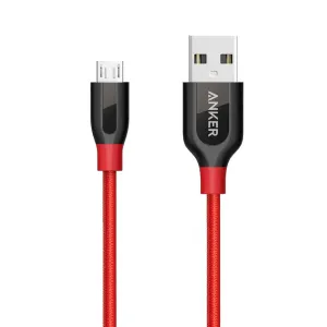 Anker Powerline  Micro Usb Cable 3Ft - Red Flash Discount Today