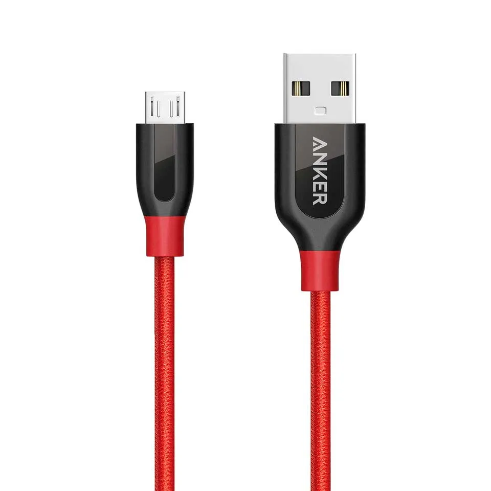 Anker Powerline  Micro Usb Cable 3Ft - Red Flash Discount Today