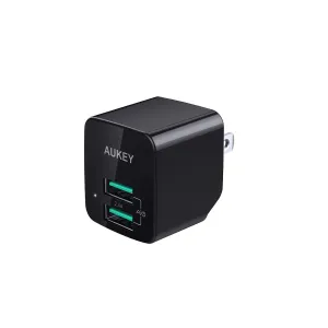 Aukey Mini Dual Port Wall Charger MustHave Steals Mega Discount Today