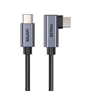 Daily Hot Deal Best Seller Deal Unitek C14123Bk 100W Usb-C Cable 90 Degree 5M